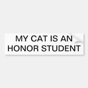 Min katt är en hedersdekalk för student bildekal