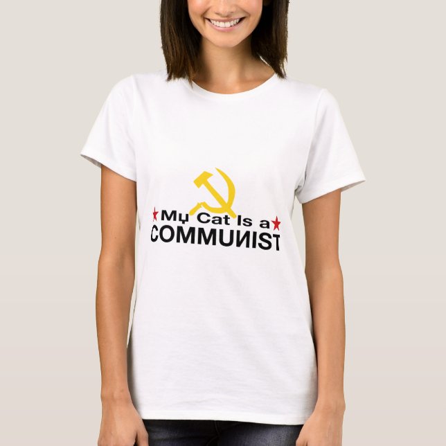 Min katt är en KOMMUNIST T Shirt (Framsida)