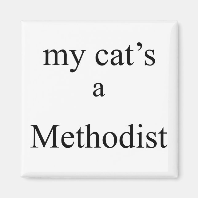 Min katt är en metodist magnet (Framsidan)