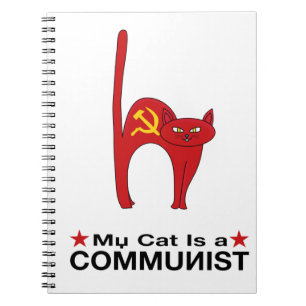 Min katt är en underbar gågoprincip för KOMMUNIST Anteckningsbok