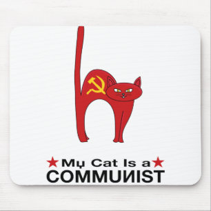 Min katt är en underbar gågoprincip för KOMMUNIST Musmatta