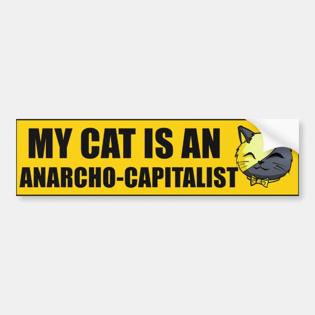 Min katt är enKapitalist Bildekal (Framsidan)