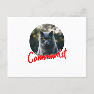 Min katt är kommunist helg vykort