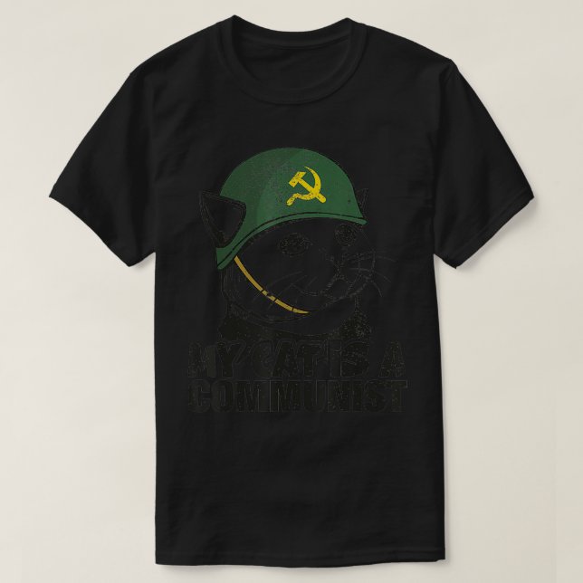 Min katt är kommunist t shirt (Design framsida)