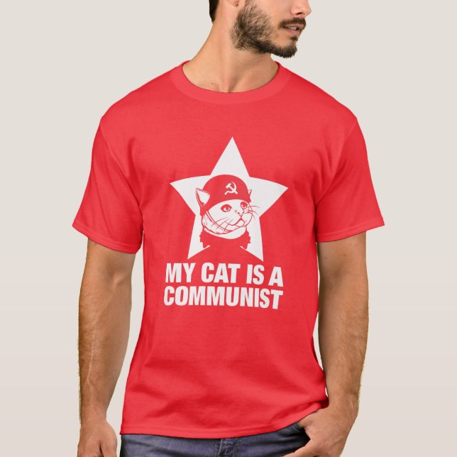 Min katt är kommunist t shirt (Framsida)
