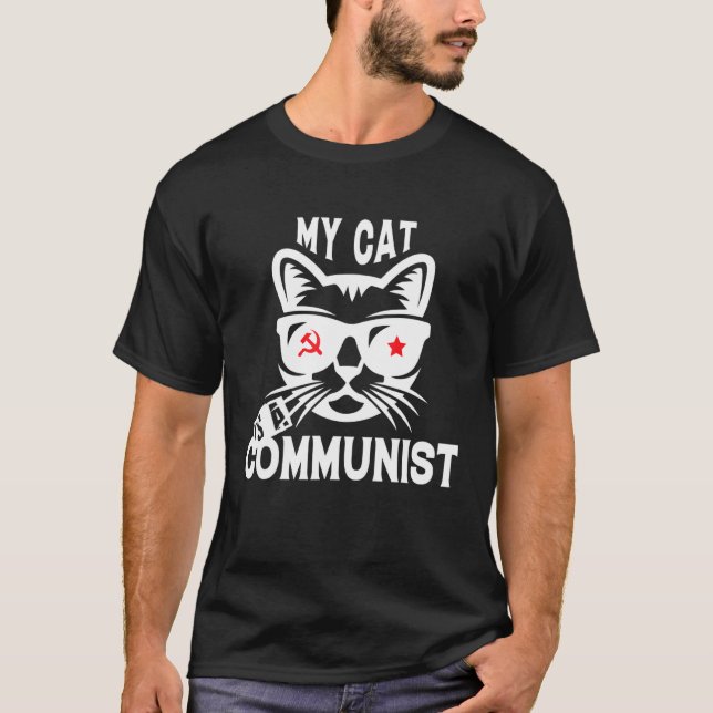 Min katt är kommunist t shirt (Framsida)