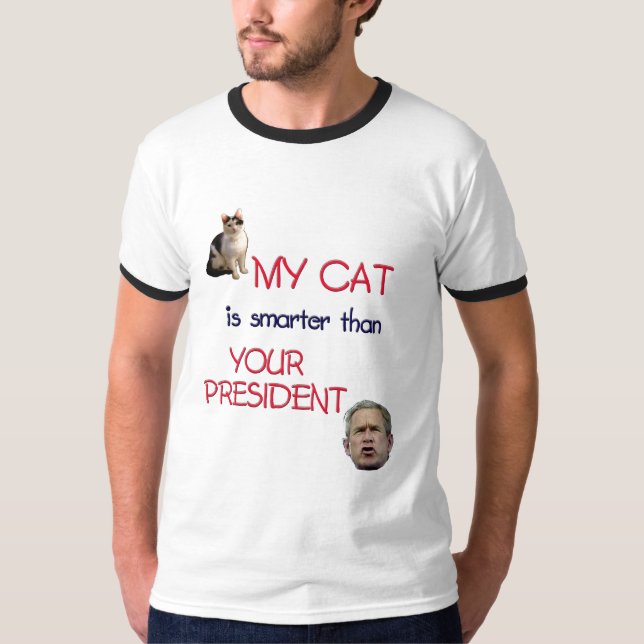 Min katt är mer smart än din president tröja (Framsida)