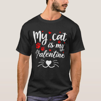 Min katt är min Alla hjärtans dags kattunge Kitty- T Shirt