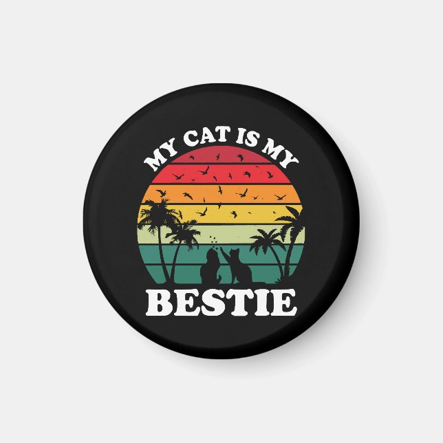 Min katt är min bästa vän magnet (Framsidan)