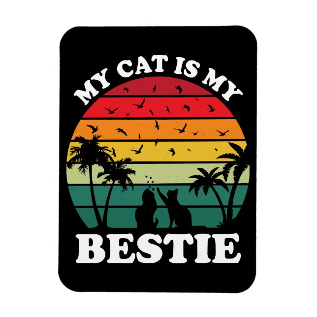 Min katt är min bästa vän magnet (Vertikal)