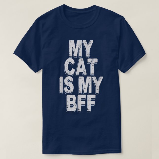 Min katt är min bff t shirt (Design framsida)