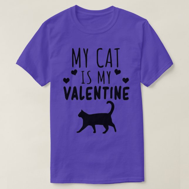 Min katt är min hjärtans Kitten Älskare Heart V T Shirt (Design framsida)