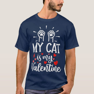 Min katt är min hjärtans Kitten Älskare Heart V T Shirt
