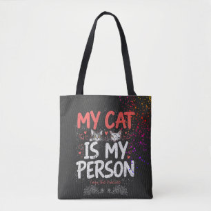 Min katt är min person jag är praktikanten Citat Tygkasse