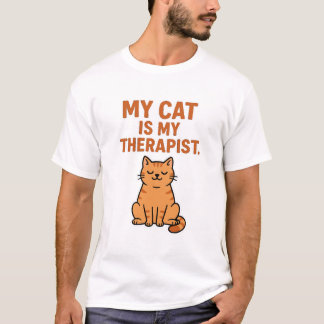 Min katt är min terapeut - Lover T-shirt