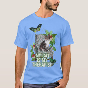 Min katt är min terapifyllda, roliga katt som ordf t shirt