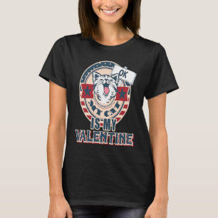Min katt är min valentin Anti Valentines Day T Shirt