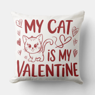 Min katt är min valentin kudde