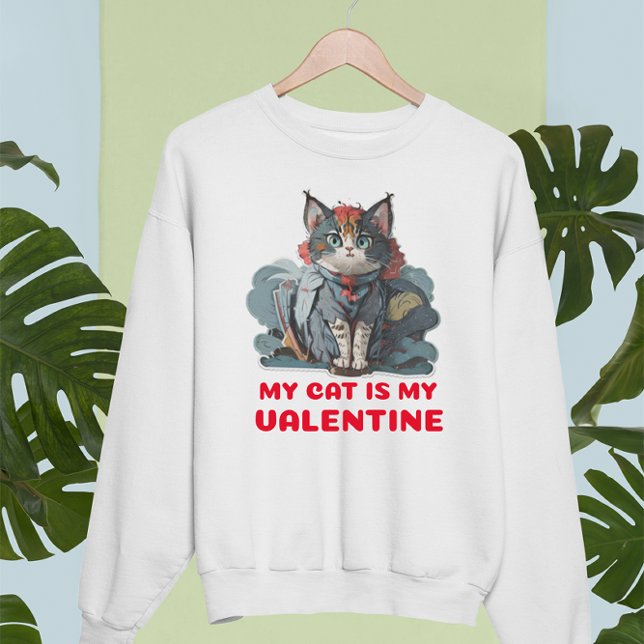 MIN KATT ÄR MIN VALENTINE. ANTI-VALENTINE T SHIRT (Skapare uppladdad)
