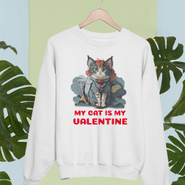 MIN KATT ÄR MIN VALENTINE. ANTI-VALENTINE T SHIRT