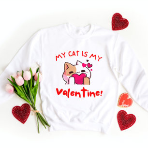 Min katt är min Valentine   Katt Lover Valentindag T Shirt