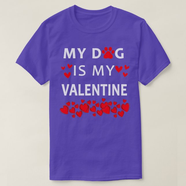 Min katt är min Valentine Kitten Älskare Heart Val T Shirt (Design framsida)