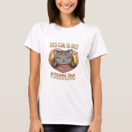 Min katt är min Valentine Tabby katt T Shirt