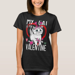 Min katt är mina hjärtans Kitten Heart Boy Tonårin T Shirt