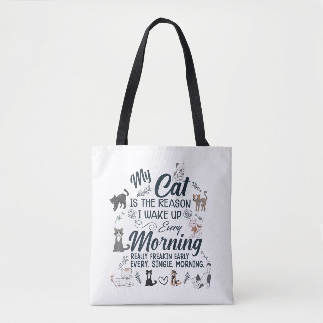 min katt är orsaken | katt kärlek design tygkasse (Framsida)