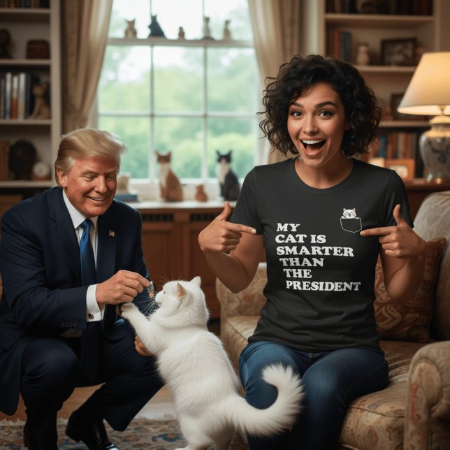 Min katt är smartare än talmannen - en rolig polit t shirt (funny cat tshirtsfunny cat sayings tshirtsfunny political catfunny for cat lovers gifts trump joke)