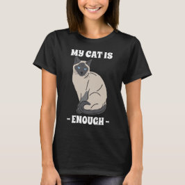 Min katt är tillräckligt - Introvert kattälskare T Shirt