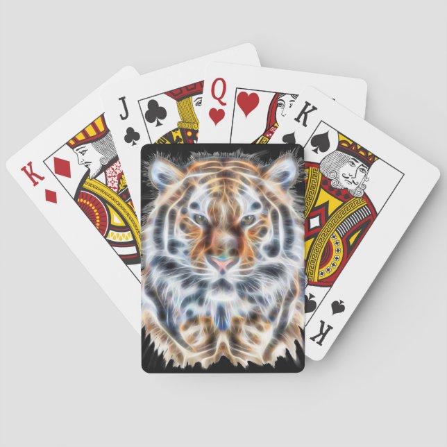 Min katt driver upp tigerenergi med fetstil casinokort (Baksidan)