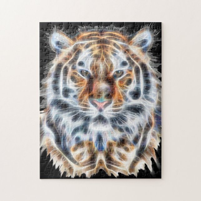 Min katt driver upp tigerfabriksenergi pussel (Vertikal)