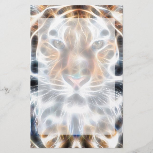 Min katt driver upp Vild Tigerenergi Brevpapper (Framsida)