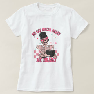 Min katt Fattiga aldrig mitt hjärta anti-Valentine T Shirt