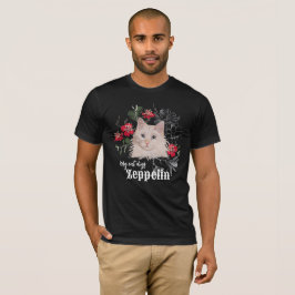 Min katt gräver Zeppelin t-shirt-anpassade T Shirt