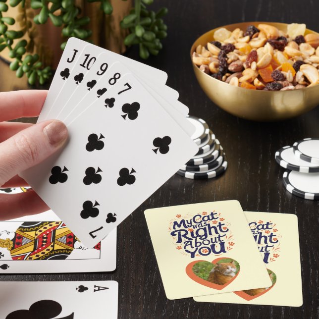 Min katt hade rätt om dig – Kattälskare Casinokort (På plats)