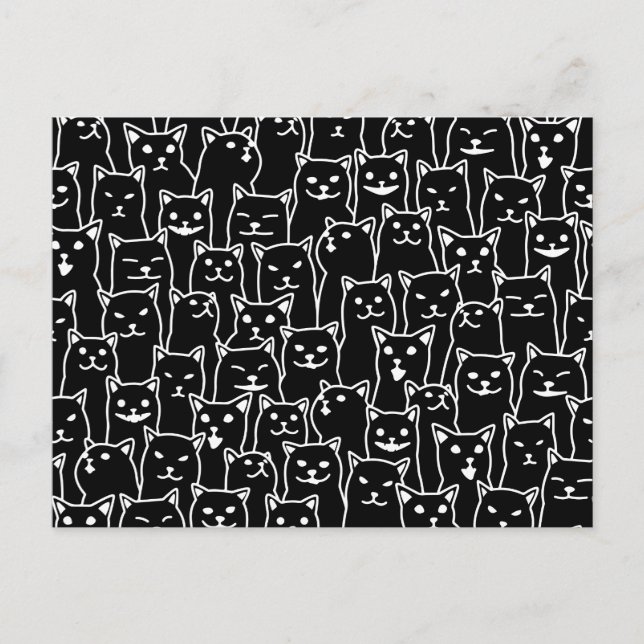 Min katt hade rätt om dig roliga katter mönster vykort (Framsida)