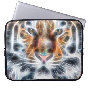 Min katt håller på att driva upp tigerhuvudenergin laptop sleeve