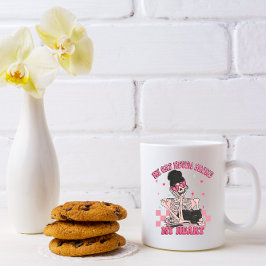 Min katt har aldrig fattigt mitt hjärta Coffee Mug Kaffemugg