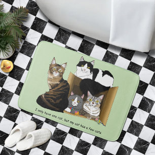 Min katt har katter badrumsmatta