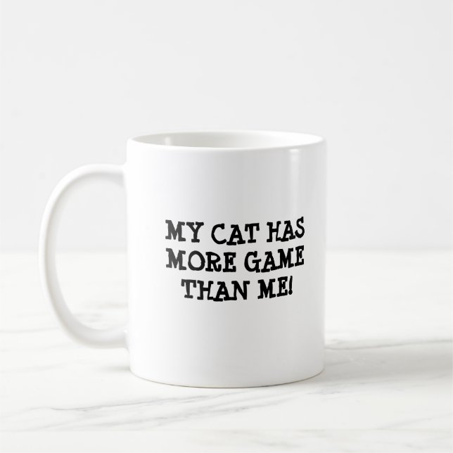 Min katt har spel kaffemugg (Vänster)