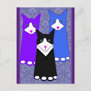 Min katt, Jellybean och vänner, Konst Vykort