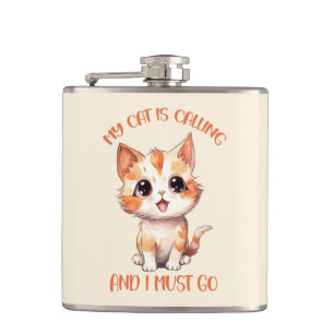 Min katt kallar på Cute Orange Cat Fickplunta