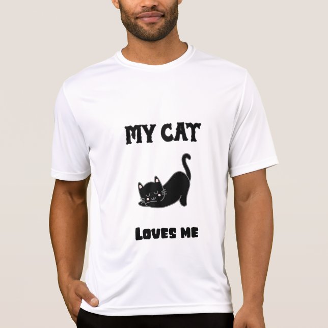 Min katt Kärlek mig T Shirt (Framsida)