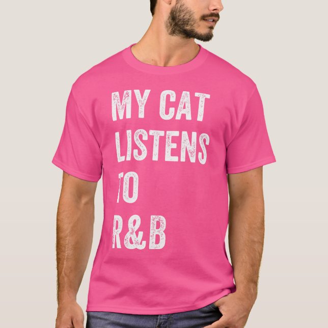 Min katt lyssnar på RB T Shirt (Framsida)