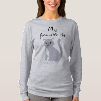 Min katt minimalistisk linje konst t shirt