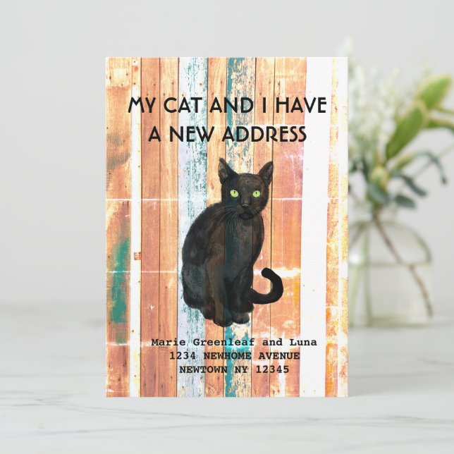 Min katt och jag har flyttat Meddelande (Stående Fram)