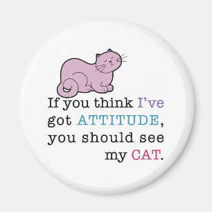 Min katt rolig katt för inställning magnet