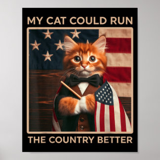 Min katt skulle kunna styra landet bättrepng poster